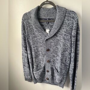 NWT GAP blue marbled oversized cardigan womens small